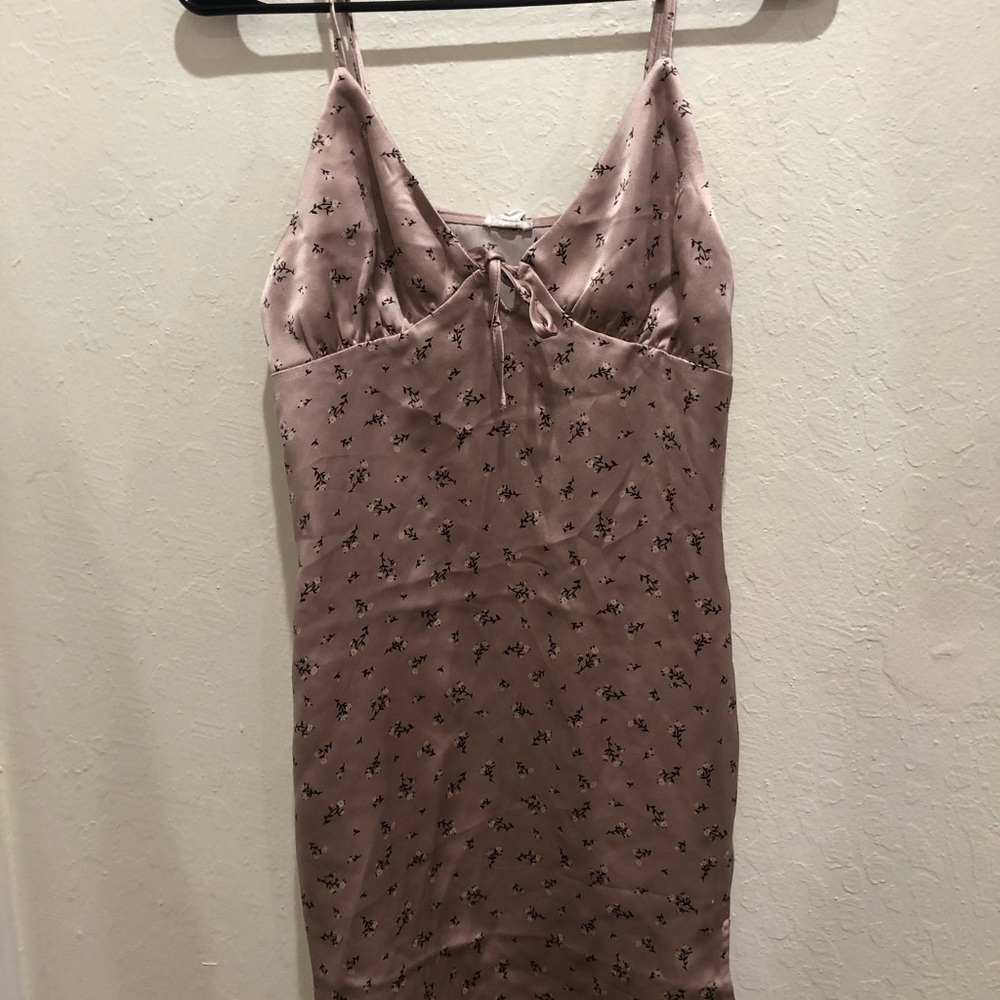 garage satin mini dress